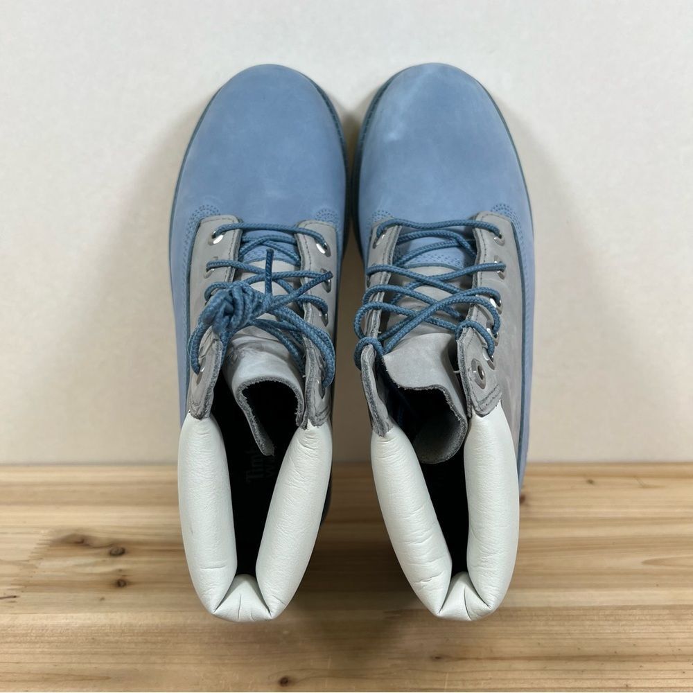 Timberland Premium 6 in waterproof boots men’s/youth 7 women's 8.5 blue grey - Picture 8 of 15